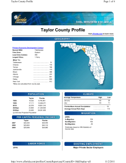 Taylor County Profile