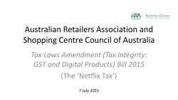 tax integrity exposure bill - Australian Retailers Association