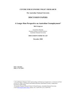 DISCUSSION PAPERS A Longer Run Perspective on Australian