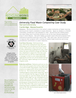 Harvard Case Study - RecyclingWorks Massachusetts