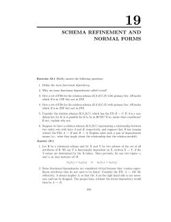 schema refinement and normal forms