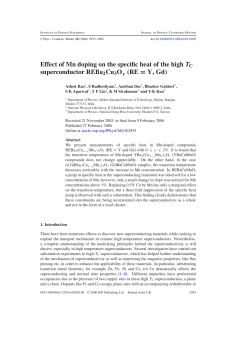 Effect of Mn doping on the specific heat of the high TC