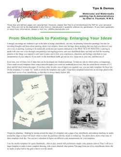 From Sketchbook to Painting: Enlarging Your Ideas