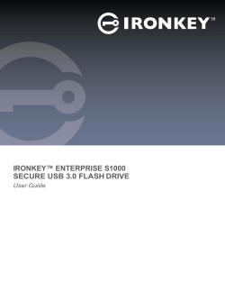 ironkey&trade; enterprise s1000 secure usb 3.0 flash drive