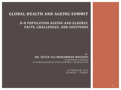 Global Health and Ageing Summit - D8 Presentation - Developing-8