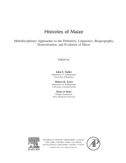 Histories of Maize