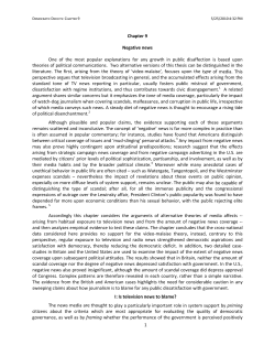 1 Chapter 9 Negative news One of the most popular explanations for