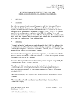 M.D.P.U. No. 1023C Cancels M.D.T.E. No. 1023B Page 1 of 36