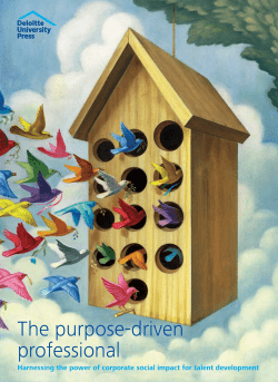 The purpose-driven professional