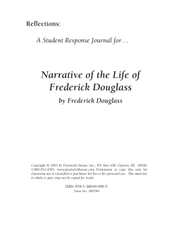 Narrative of the Life of Frederick Douglass