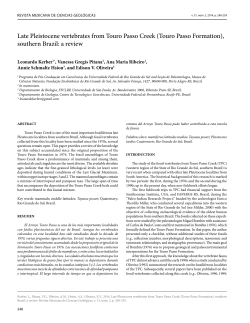 Late Pleistocene vertebrates from Touro Passo Creek (Touro Passo