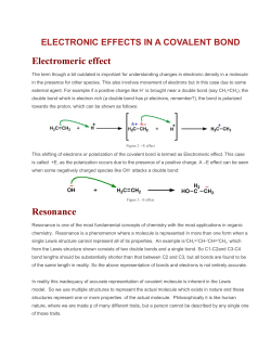 Electromeric effect Resonance
