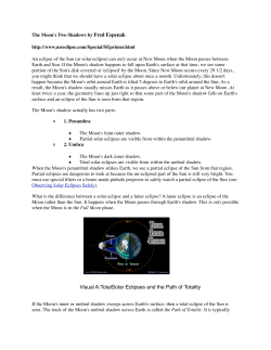 Eclipses text and worksheet