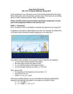 Angry Dots [30 points] EEL 2161 Computer Methods