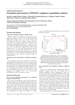 Formation and structure of PEI/DNA complexes