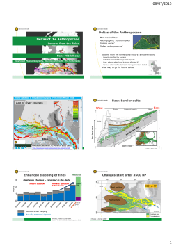 Deltas of the Anthropocene Deltas of the Anthropocene Back