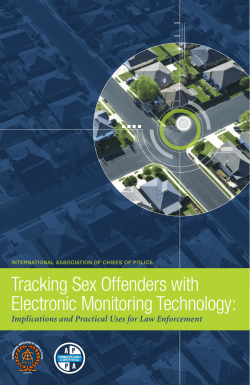 Tracking Sex Offenders with Electronic Monitoring Technology