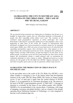 Globalizing the city in Southeast Asia: Utopia on the urban edge&ndash;the