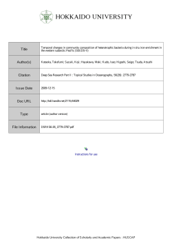 Temporal changes in community composition of heterotrophic