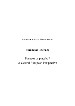 Financial literacy