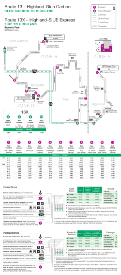 Route 13 &ndash; Highland-Glen Carbon Route 13X &ndash; Highland
