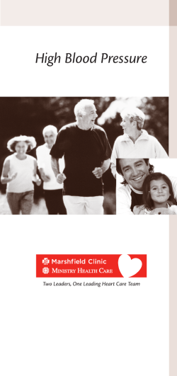 High Blood Pressure - Ministry Health Care