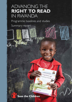 advancing the right to read in rwanda