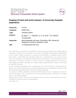 Imaging of hand and wrist masses. A University Hospital experience