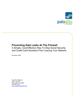 Preventing Data Leaks At The Firewall