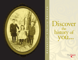 ProQuest - Ancestry Library Edition Brochure