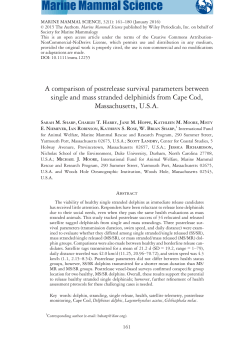 A comparison of postrelease survival parameters between single