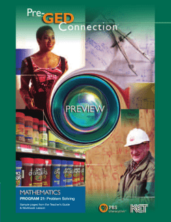 Problem Solving - KET Adult Learning