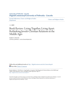 Book Review: Living Together, Living Apart: Rethinking Jewish