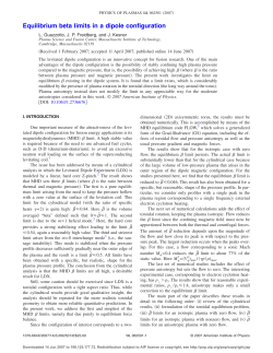 Equilibrium beta limits in a dipole configuration