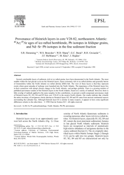 Provenance of Heinrich layers in core V28