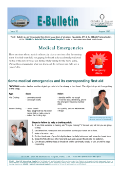 Medical Emergencies - CEDARS - Jebel Ali International Hospital