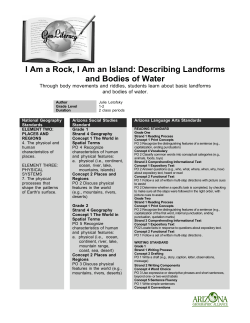 I Am a Rock, I Am an Island - Arizona Geographic Alliance