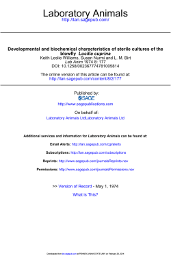 DEVELOPMENTAL AND BIOCHEMICAL CHARACTERISTICS OF