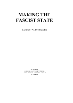 Making the fascist state