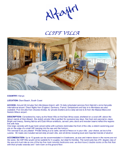 cliff villa - Alfajiri Villas