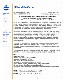 2011-9-16 Boise City MEDIARELEASE