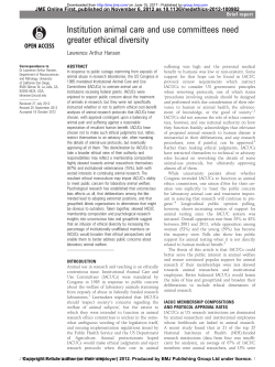 Institution animal care and use committees need greater ethical