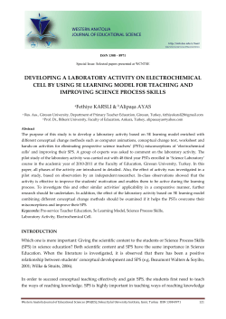 developing a laboratory activity on electrochemical cell by using 5e