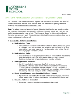 2015 &ndash; 2016 Parent Association Green Guideline