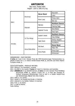 ANTONYM - Gest&uuml;t Hof Ittlingen