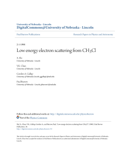 Low energy electron scattering from CH3Cl