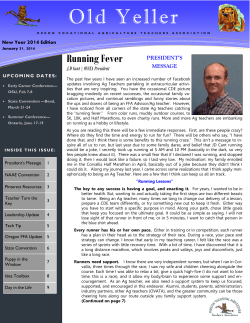 Old Yeller - Oregon Agriculture Teachers Association