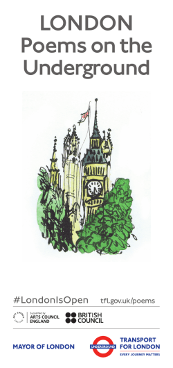 London Poems on the Underground leaflet