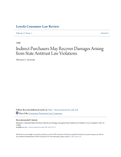 Indirect Purchasers May Recover Damages