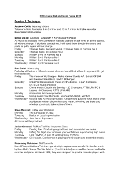 ERC music list and tutor notes 2016 Session 1
